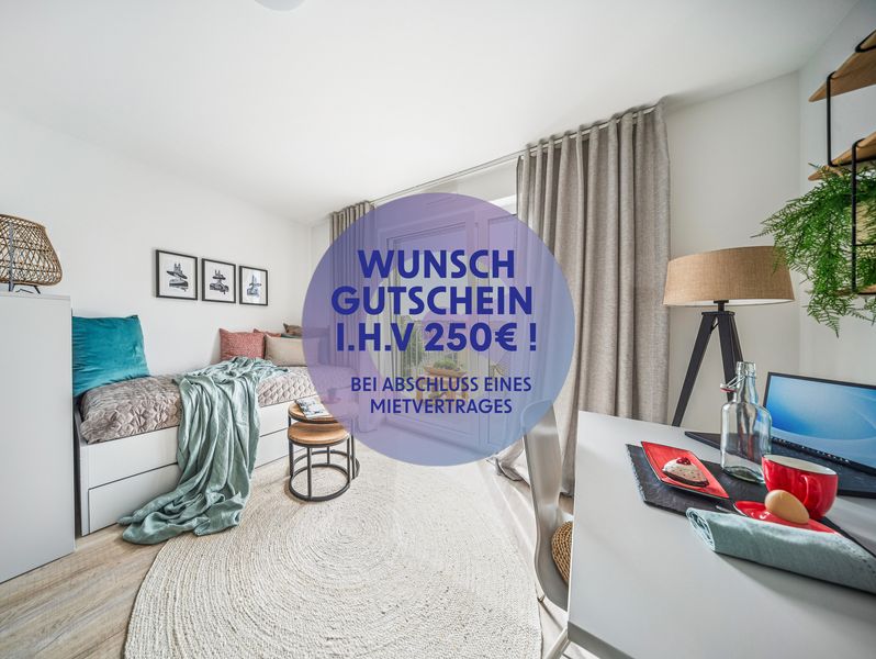 Campusnah wohnen – 1-Zimmer-Apartment in Magdeburg WLAN + Strom inklusive